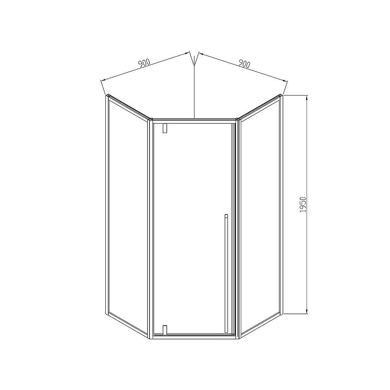 Душевой уголок Vincea Penta 90x90 VSP-3P900CL