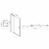 Душевая дверь Vincea Extra 100 VDP-1E9010CLGM