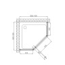 Душевой уголок Vincea Penta 90x90 VSP-3P900CLB