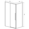 Душевой уголок Vincea Slim-N 140x90 VSR-4SN9014CLG