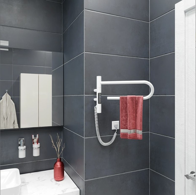 Электрический полотенцесушитель Vincea 39х25 VTD-1P1WE