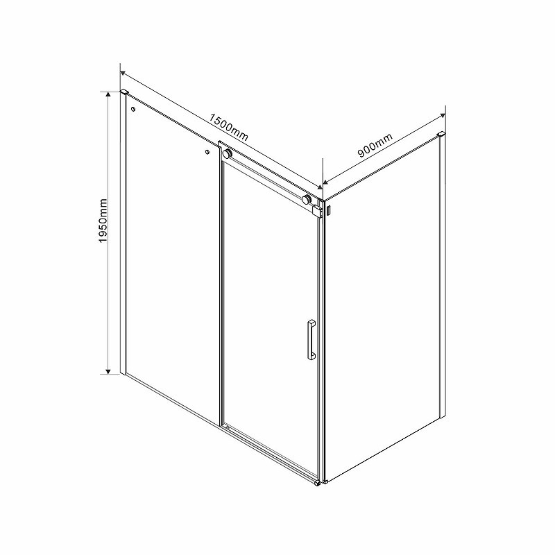 Душевой уголок Vincea Como 150х90 VSR-1C9015CL