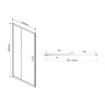 Душевая дверь Vincea Garda 140 VDS-1G140CLB