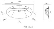 Раковина подвесная Vincea Каприз (Caprise) 100 VCB-4CA100MWG