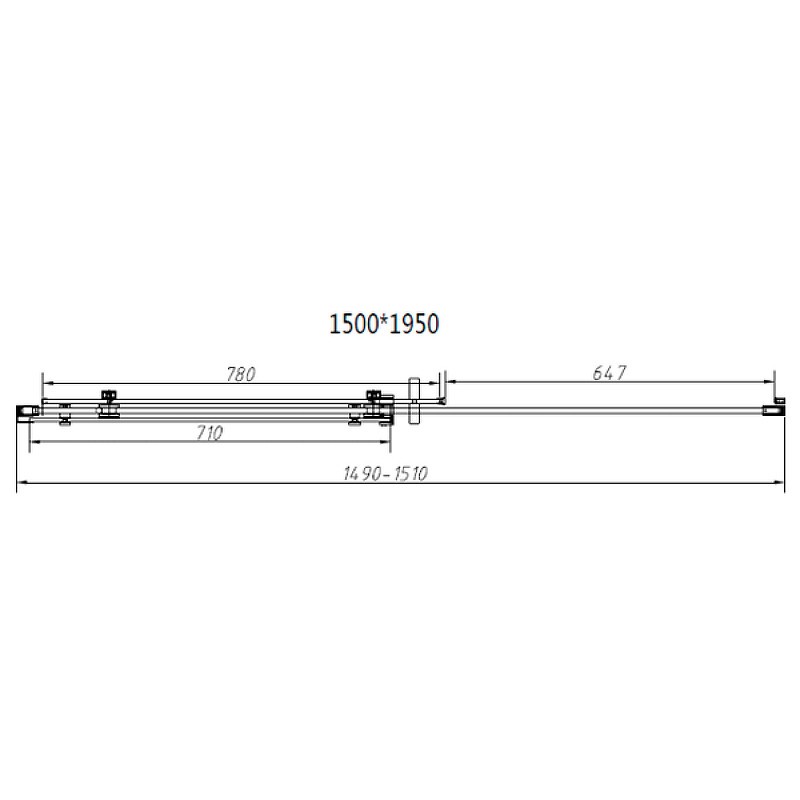 Душевой уголок Vincea Como-N 150x100 VSR-4CN1015CL