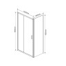 Душевой уголок Vincea Garda 140х90 VSR-1G9014CLB