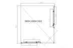 Душевой уголок Vincea Slim-N 100x90 VSS-4SN9010CLBN