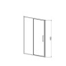 Душевая дверь Vincea Slim 120 VDP-4SL120CLB