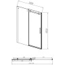 Душевая дверь Vincea Como-N 130 VDS-4CN130CLB