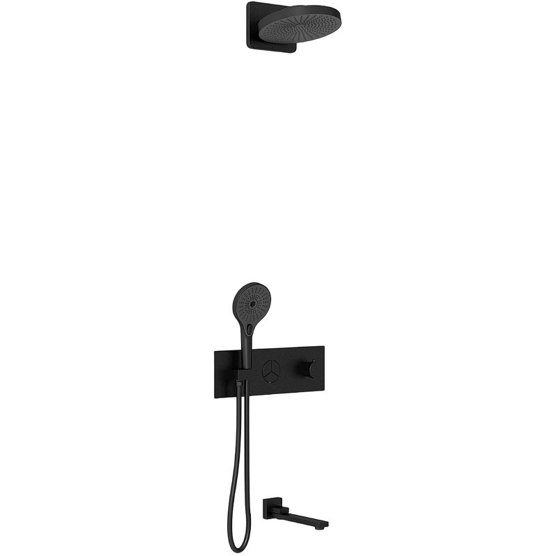 Душевая система Vincea Inspire VSFW-432TI1MB с термостатом