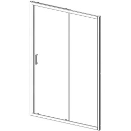 Душевая дверь Vincea Alpha 120 VDS-3AL120CLB