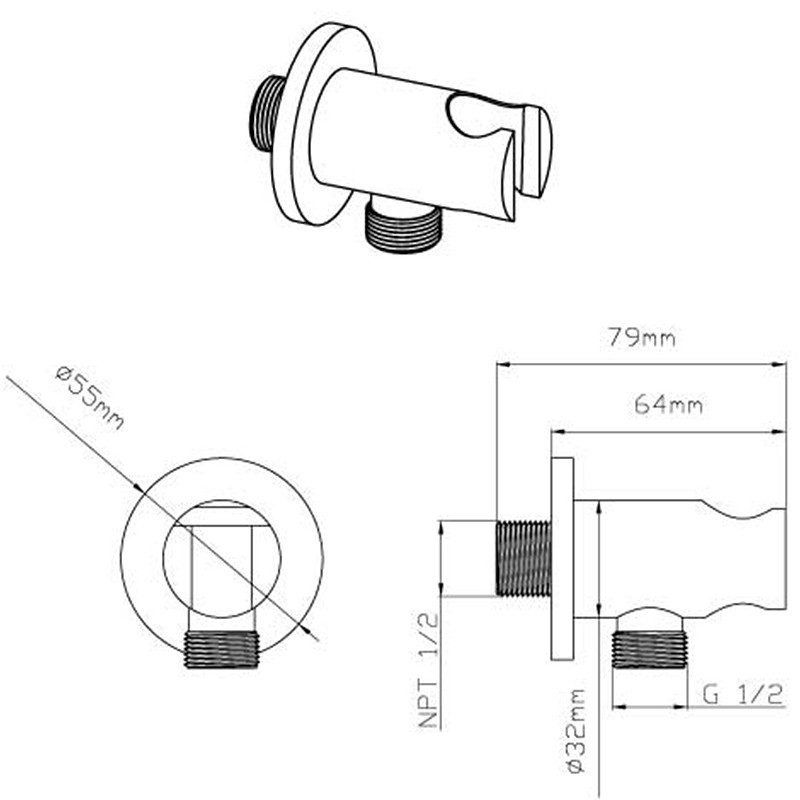 Душевая система Vincea Inspire VSFW-433TI1GM с термостатом