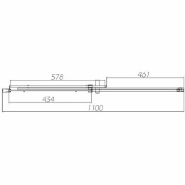 Душевая дверь Vincea Dice 110 VDS-4D110CLB