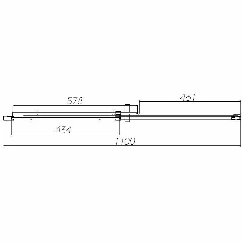 Душевая дверь Vincea Dice 110 VDS-4D110CLB