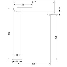 Смеситель для раковины Vincea Vogue (SS) VBF-2VS2GM