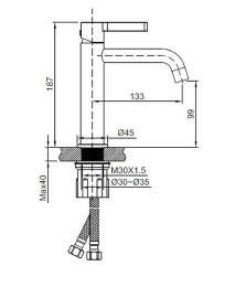 Смеситель для раковины Vincea Villa VBF-1VL1BC