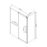 Душевой уголок Vincea Como Soft 150x100 VSR-1CS1015CLB