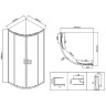 Душевой уголок Vincea City 80x80 VSQ-5CT800MT