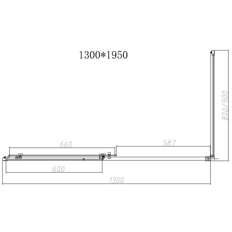 Душевой уголок Vincea Slim-N 130x80 VSR-4SN8013CGB