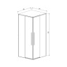 Душевой уголок Vincea Slim-N 90x90 VSS-4SN900CLBN