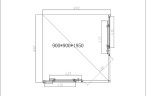 Душевой уголок Vincea Slim-N 90x90 VSS-4SN900CLBN