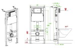 монтажная рама Vincea VIS-2508 для унитаза