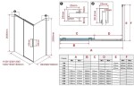 Душевой уголок Vincea Stella 110х100 VSR-1ST1011CLB