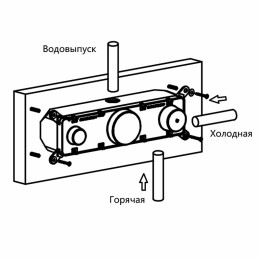 Смеситель для душа Vincea VSCV-422TBG с термостатом