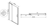 Душевая дверь Vincea Extra 90 VDP-1E8090CGB