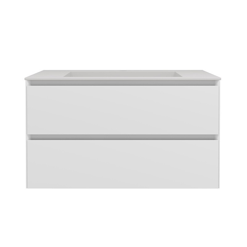 Тумба под раковину Vincea Люка Софт-Тач (Luka Soft-Touch) 80 VMC-2L800MW подвесная