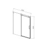 Душевая дверь Vincea Como-N 150 VDS-4CN150CGB