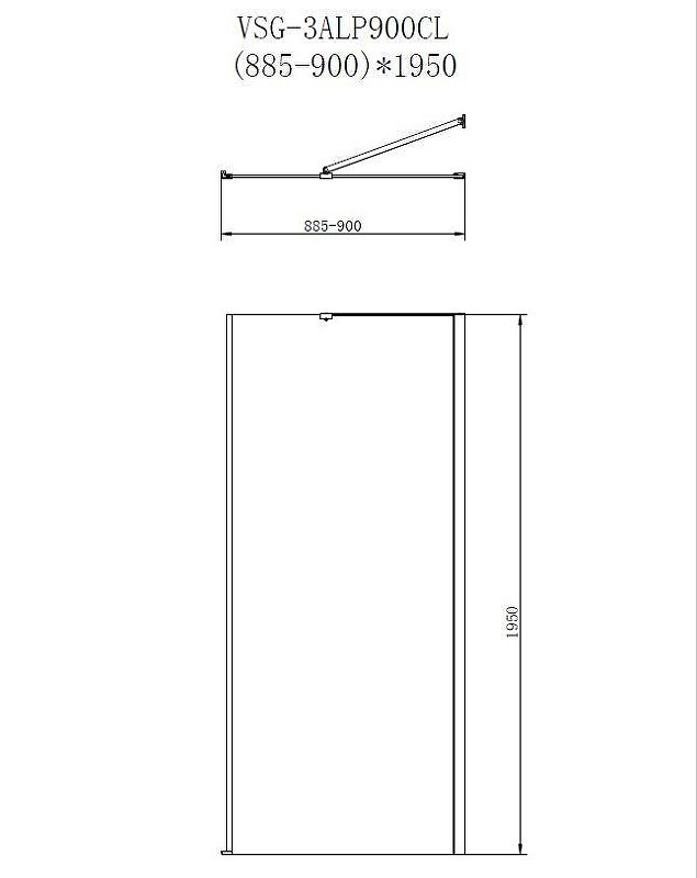 Душевой уголок Vincea Alpha 95х90 VSR-3ALP9095CL