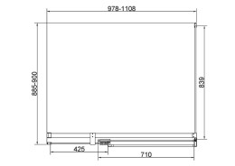 Душевой уголок Vincea Экстенза (Extenza) 110х90 VSR-4EX101190CL