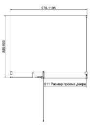 Душевой уголок Vincea Экстенза (Extenza) 110х90 VSR-4EX101190CL