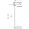 Душевая стенка Vincea Alpha 90 VSG-3AL900CLB