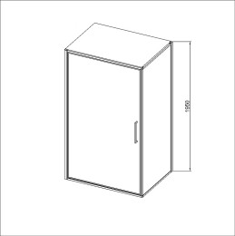Душевой уголок Vincea Slim 8mm 100х90 VSR-4SLP9010CL