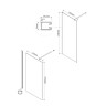 Душевая перегородка Vincea Walk-In 100 VSW-1H100CL