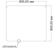 Зеркало Vincea 90 VLM-3BE900-2 с подсветкой