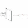 Душевая дверь Vincea Extra 120 VDP-1E1112CLGM