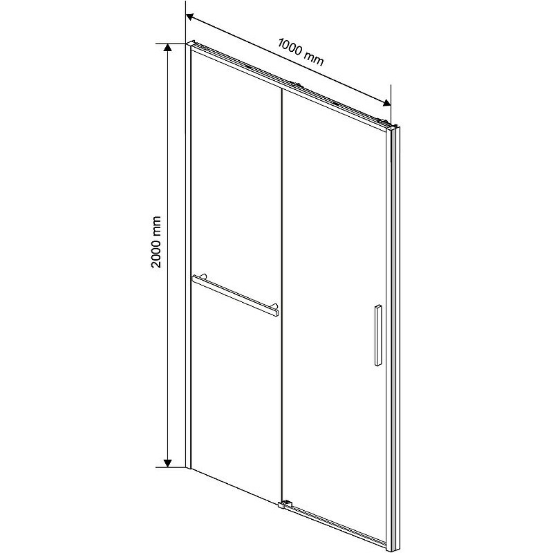 Душевая дверь Vincea Slim Soft 100 VDS-1SS100CLB