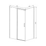 Душевой уголок Vincea Dice 120x100 VSR-4D1012CLB