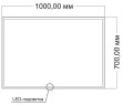 Зеркало Vincea 100 VLM-3VN1007-2 с подсветкой