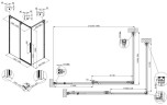 Душевой уголок Vincea Ultima 140х90 VSR-7UL9014CLGM
