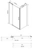 Душевой уголок Vincea Extra 120х90 VSR-1E111290CLB