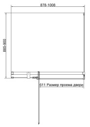 Душевой уголок Vincea Экстенза (Extenza) 100х90 VSR-4EX901090CL