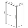 Душевой уголок Vincea Slim Soft 140x100 VSR-1SS1014CLG