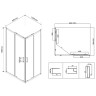 Душевой уголок Vincea City 100x90 VSS-5CT9010CLB
