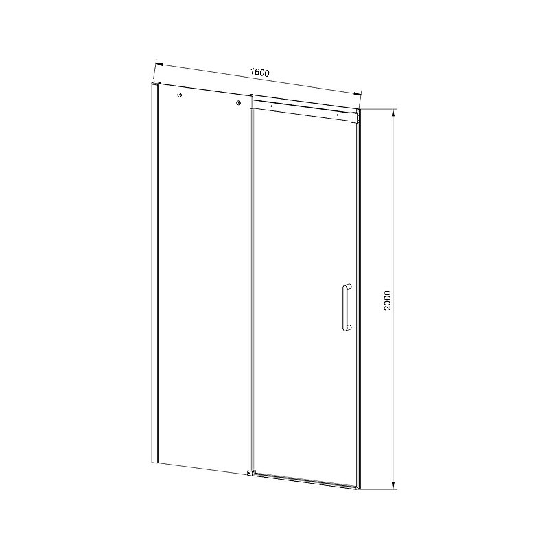Душевая дверь Vincea Dice 160 VDS-4D160CL