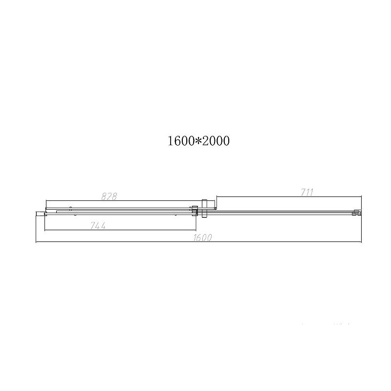 Душевая дверь Vincea Dice 160 VDS-4D160CL