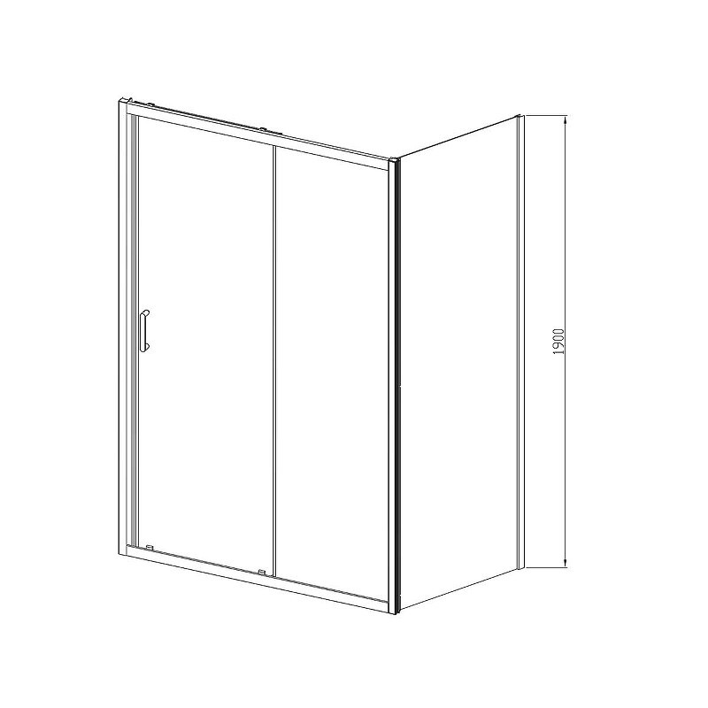 Душевой уголок Vincea Alpha 120x80 VSR-3AL8012CL